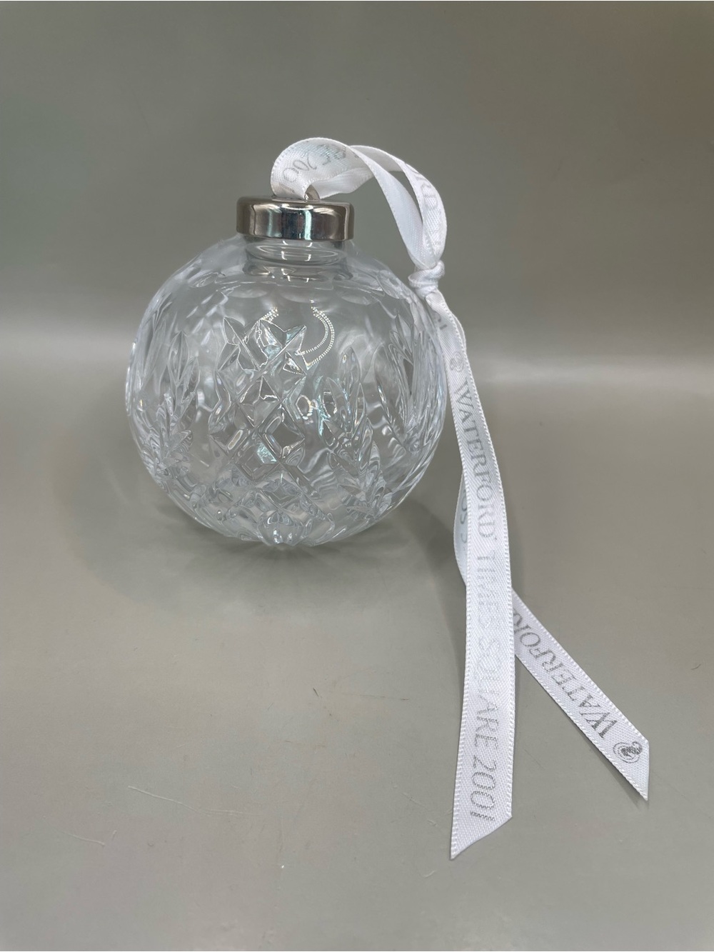 Vintage Waterford Crystal Times Square Ball 2001 Christmas 3” Ornament